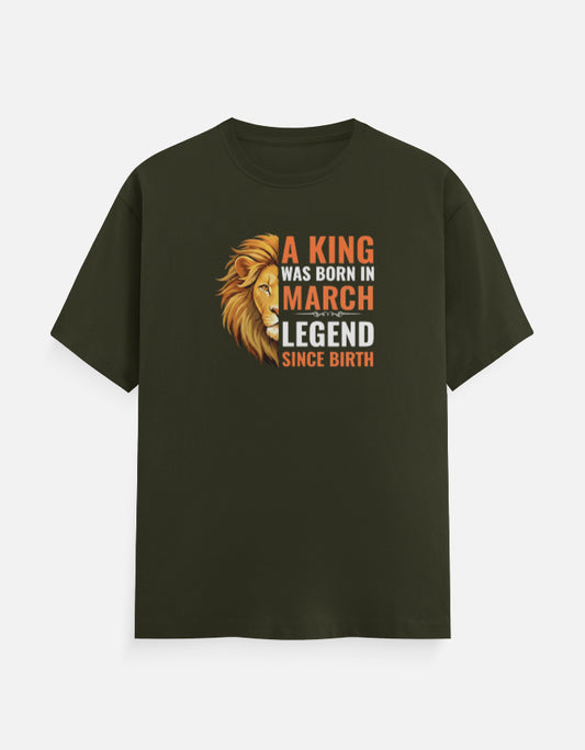 King was Born in March T-Shirt