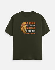 King was Born in March T-Shirt