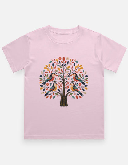Kids Folk Art Tree T-Shirt