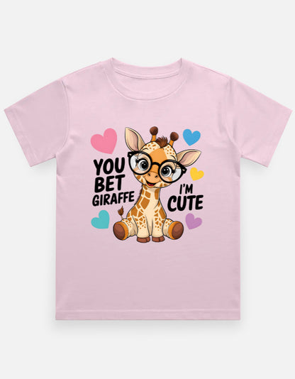 Kids Looking Cute Giraffe T-Shirt