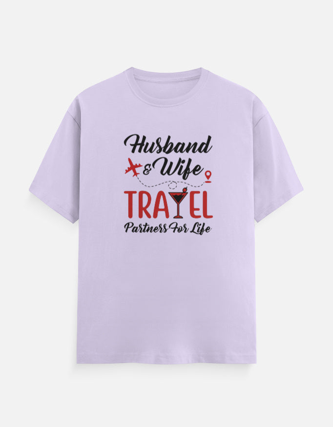 Husband and Wife Travel Partners for Life T-Shirt