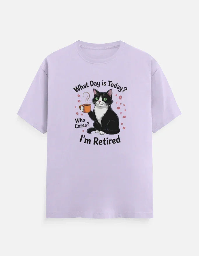 I'M Retired Cat T-Shirt