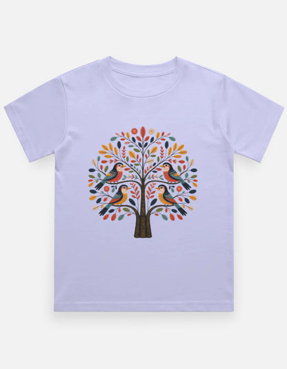 Kids Folk Art Tree T-Shirt