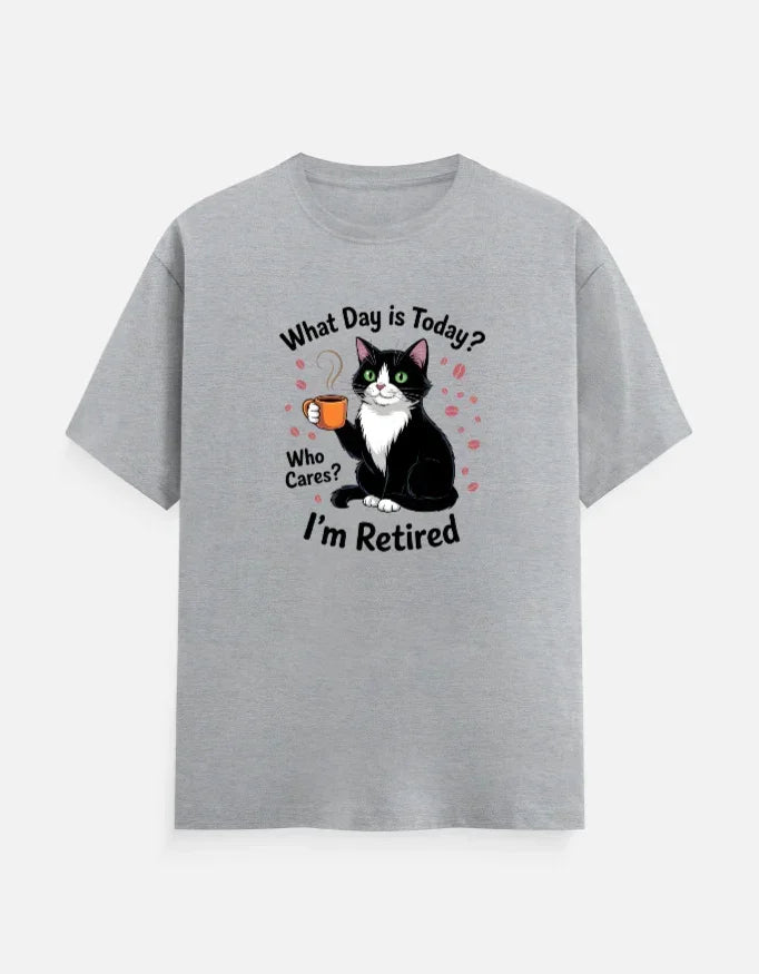 I'M Retired Cat T-Shirt