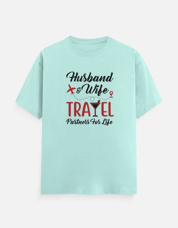 Husband and Wife Travel Partners for Life T-Shirt