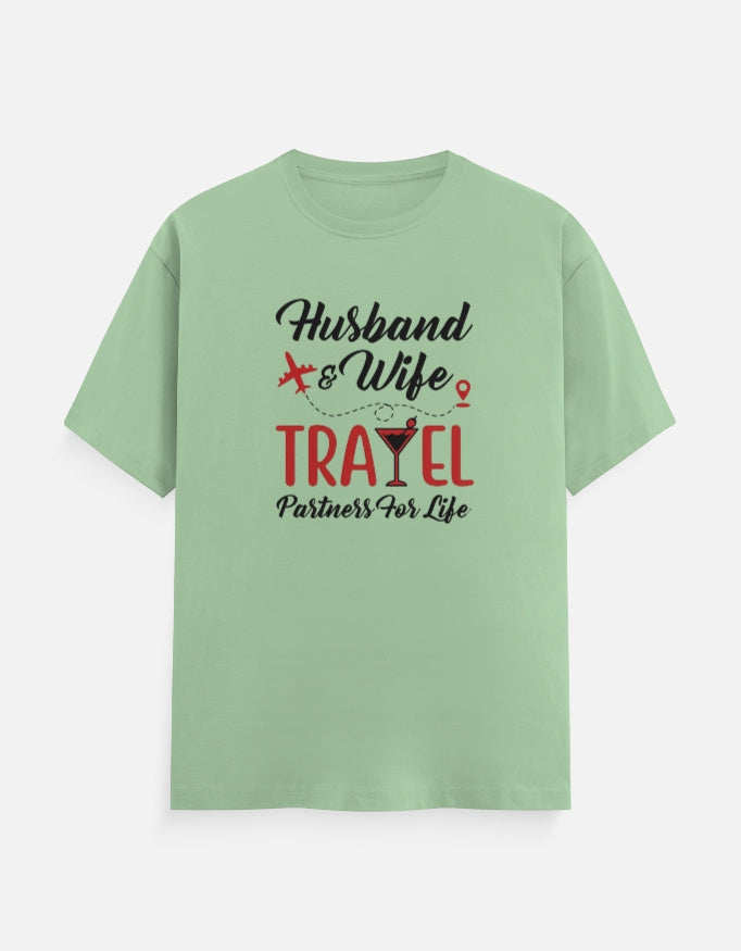 Husband and Wife Travel Partners for Life T-Shirt