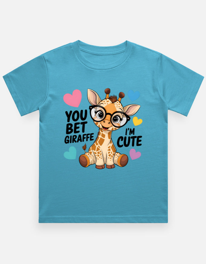 Kids Looking Cute Giraffe T-Shirt