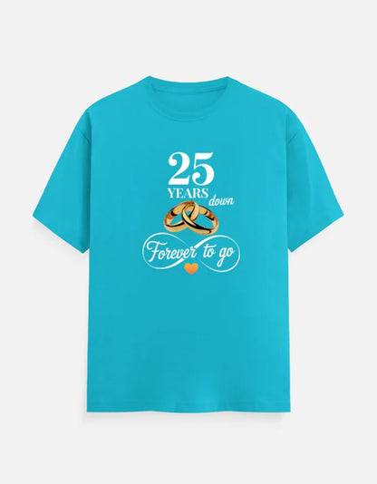 25th Anniversary T-Shirt for Couple The Shophaul Designs