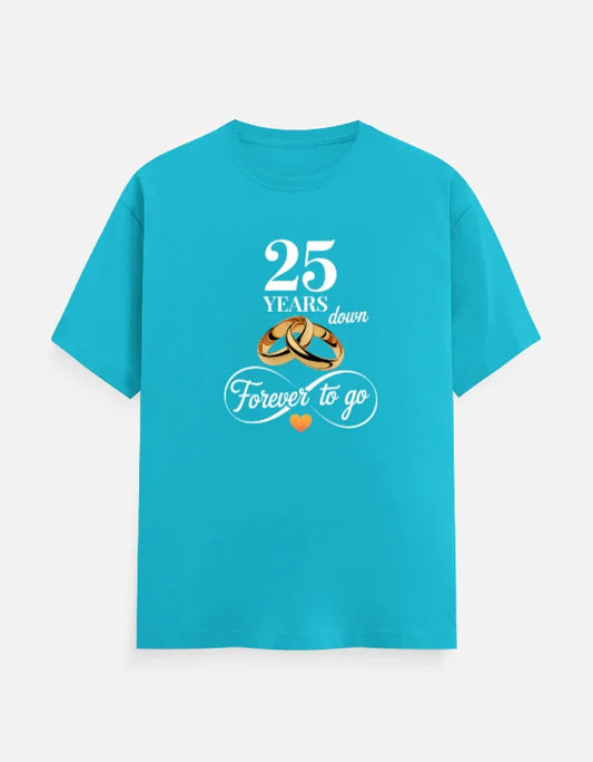 25th Anniversary T-Shirt for Couple The Shophaul Designs