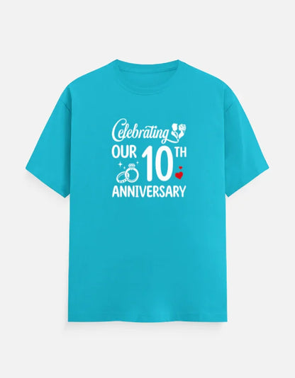 10 year anniversary T-Shirt - Black / S anniversary shirts for married couples,funny anniversary t shirts,happy anniversary shirts,husband and wife anniversary t shirts,we still do anniversary shirts The Shophaul Designs