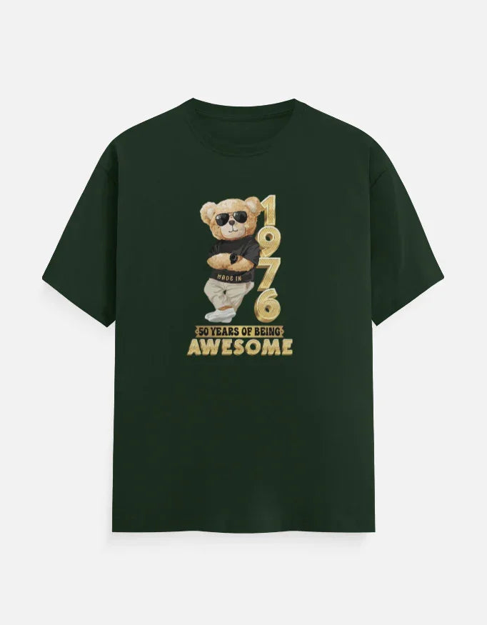 1976 | 50 Years of Being Awesome Teddy Bear Men T-Shirt
