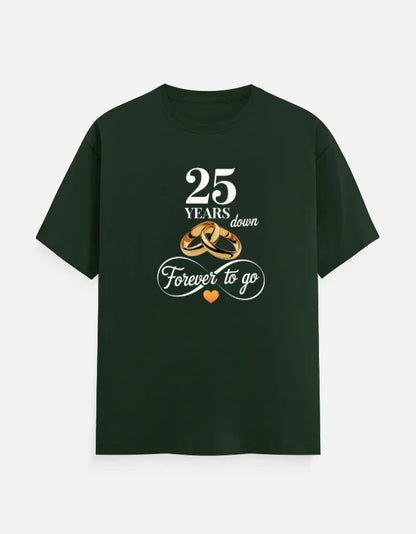 25th Anniversary T-Shirt for Couple The Shophaul Designs