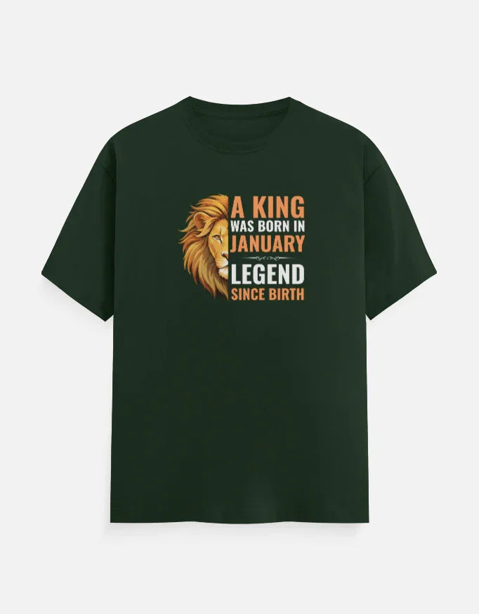 A King was Born in January T-Shirt