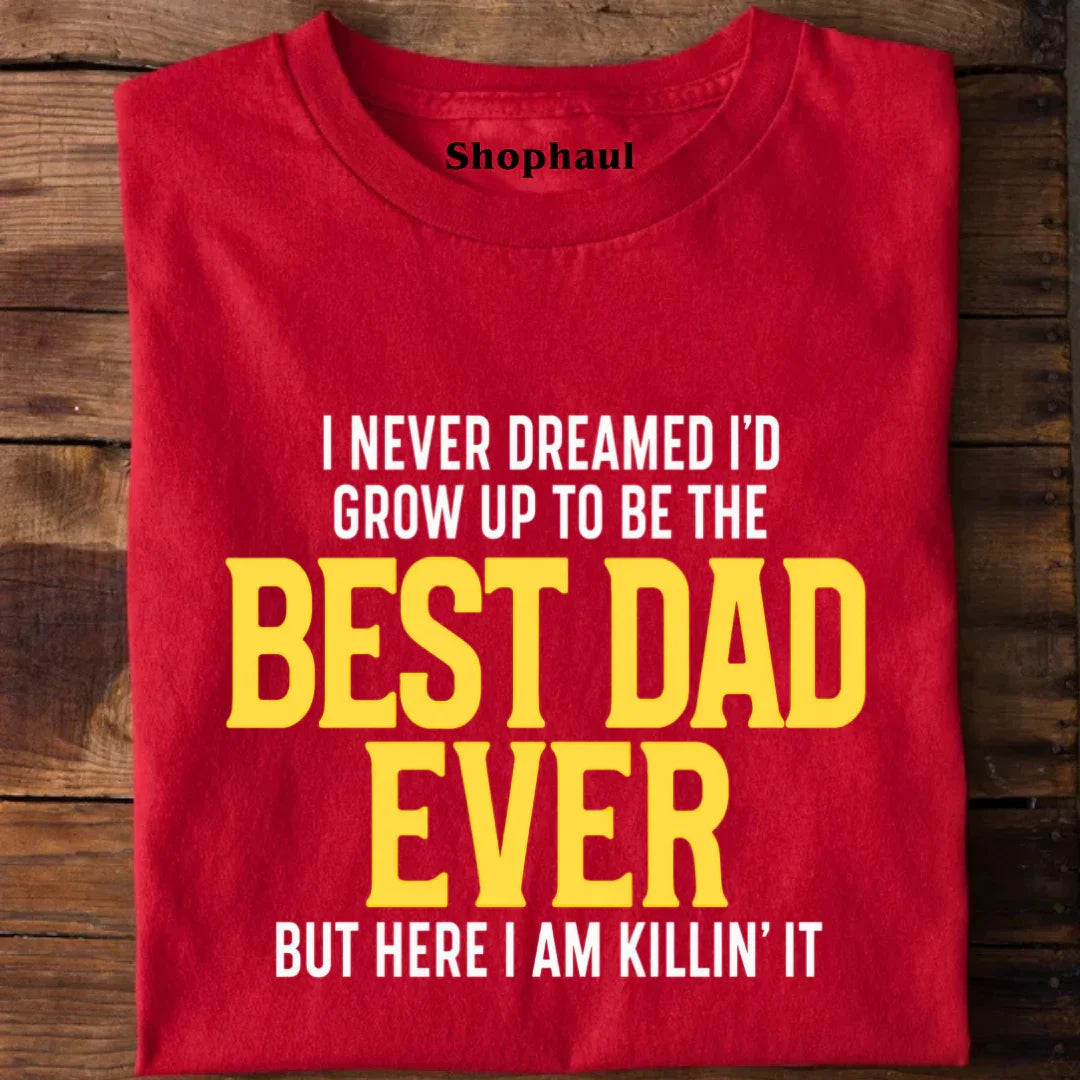 Best dad Ever T-Shirt Best dad Ever T-Shirt - Red / S