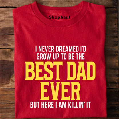 Best dad Ever T-Shirt Best dad Ever T-Shirt - Red / S