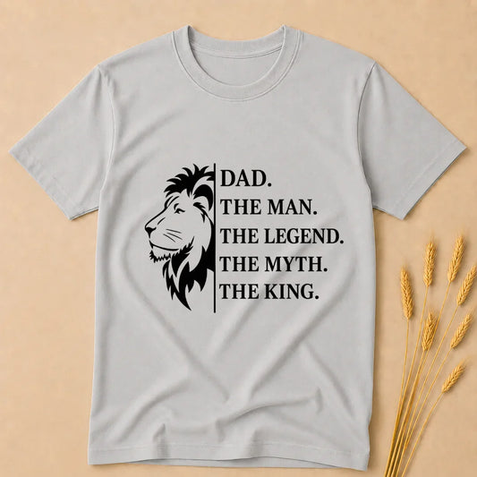 Dad King Legend T-Shirt Dad King Legend T-Shirt - Grey Melange / S