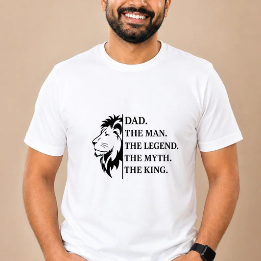 Dad King Legend T-Shirt Dad King Legend T-Shirt - White / S