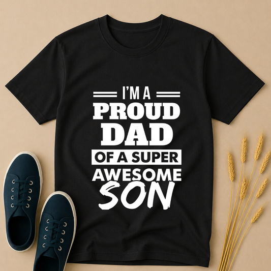 Proud Dad of Awesome Son T-Shirt