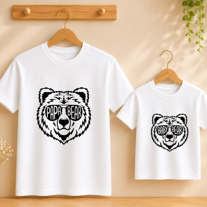 Papa Bear Baby Bear T-Shirt Combo