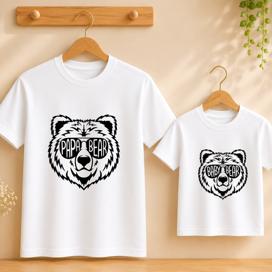 Papa Bear Baby Bear T-Shirt Combo