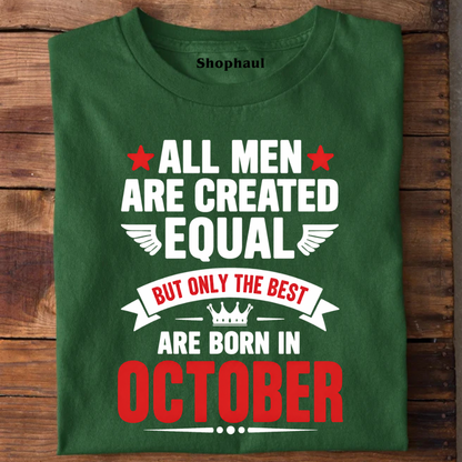 Best Born in October T-Shirt