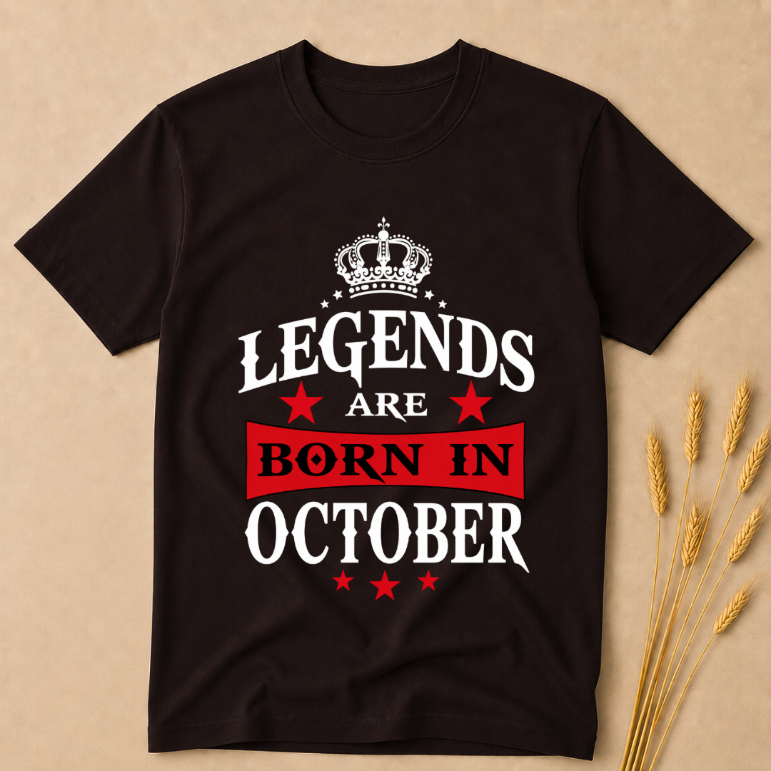 Legends are Born in October T-Shirt