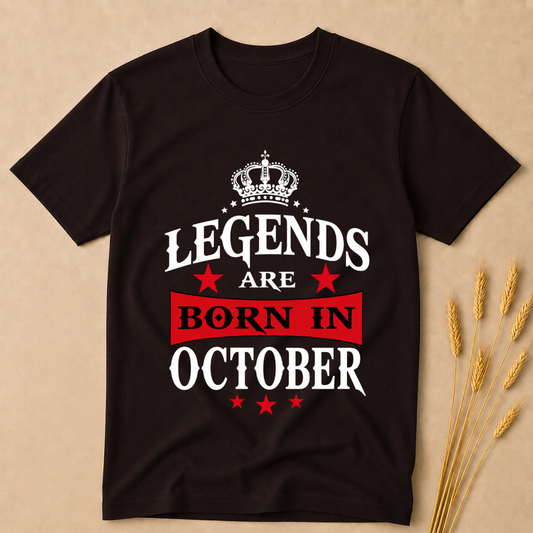 Legends are Born in October T-Shirt