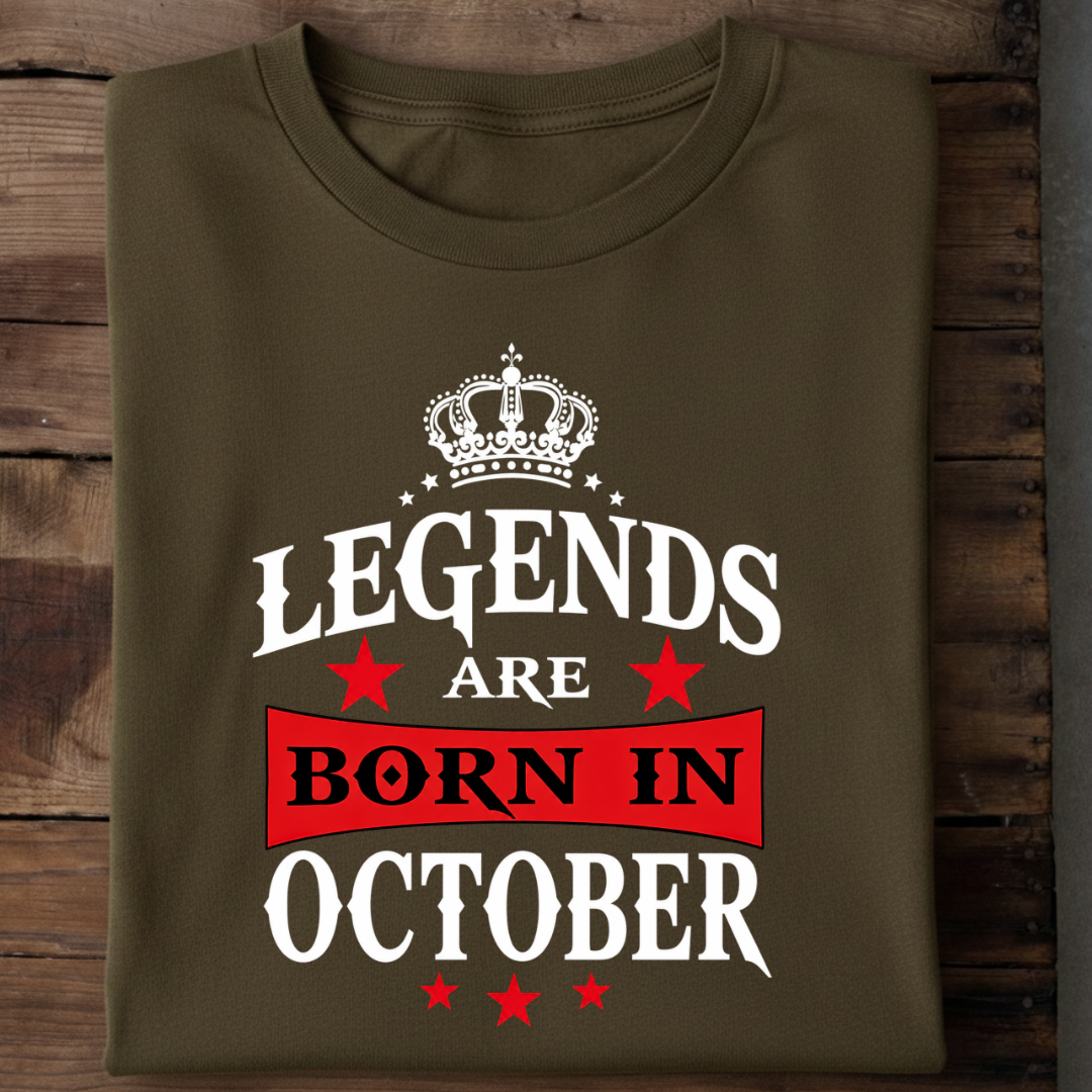 Legends are Born in October T-Shirt