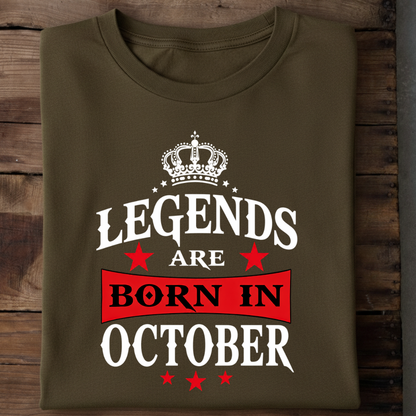Legends are Born in October T-Shirt
