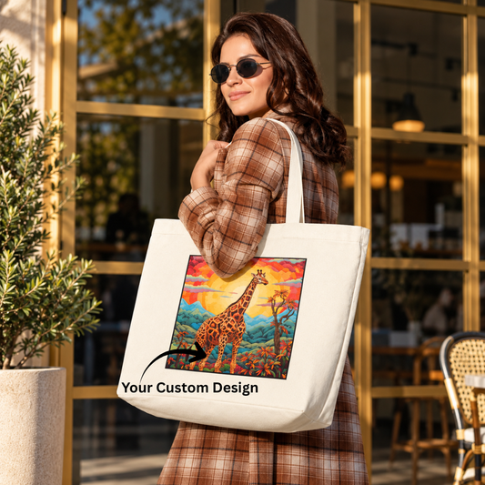 Custom/Personalized Office Everyday Large Tote Bag