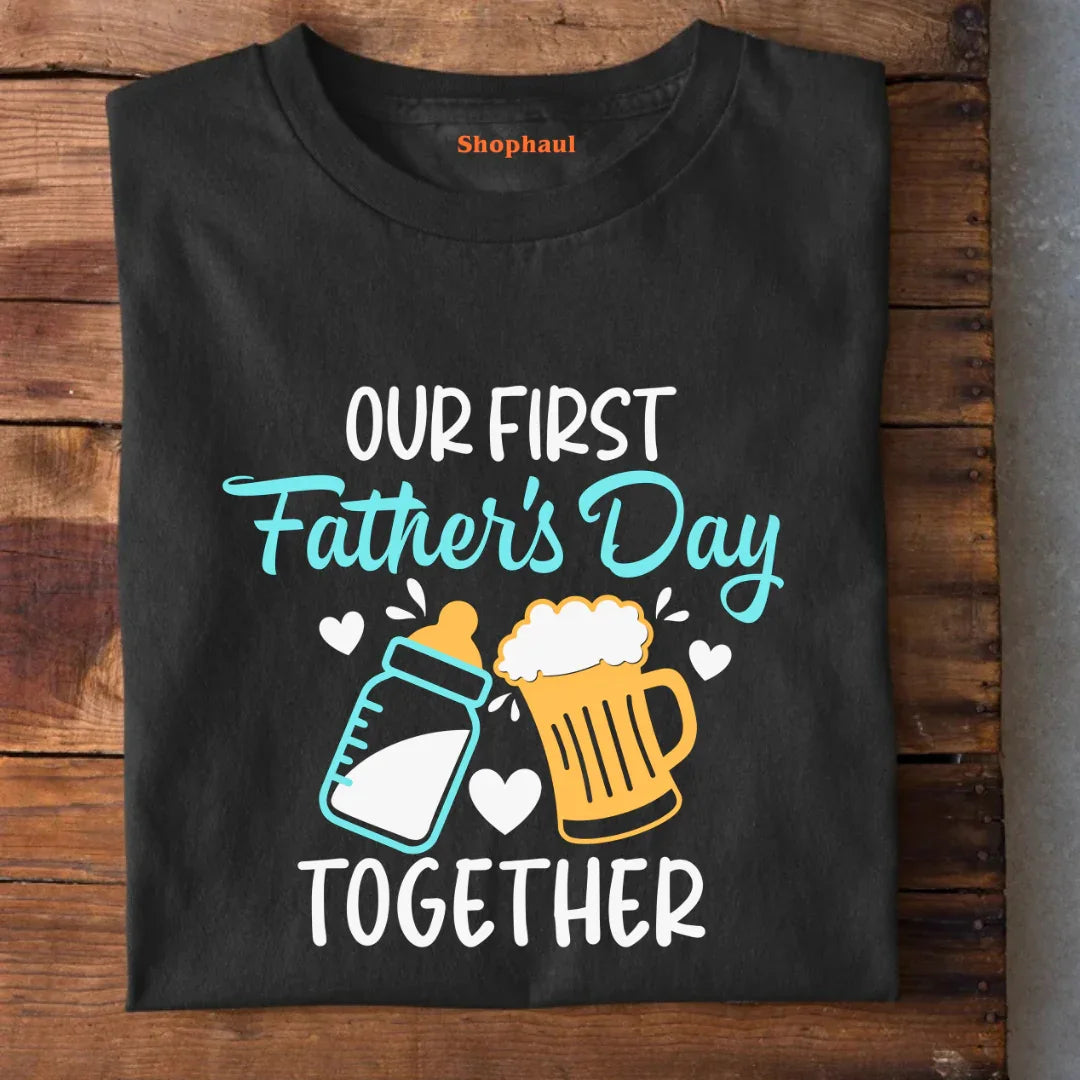 Our First Fathers day Matching Combo T-Shirt Our First Fathers day Matching Combo T-Shirt - Default Title