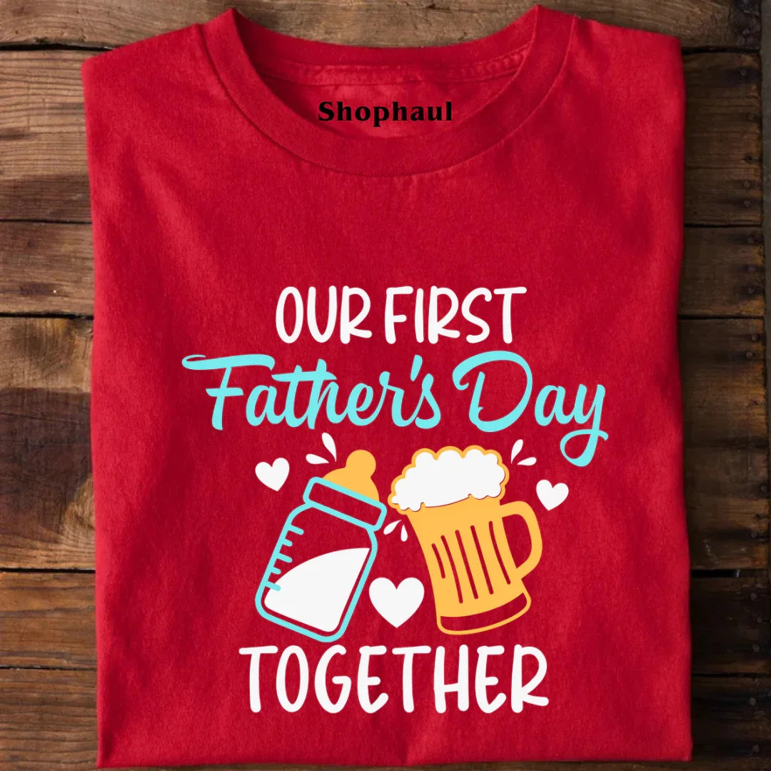 Our First Fathers day Matching Combo T-Shirt Our First Fathers day Matching Combo T-Shirt - Default Title