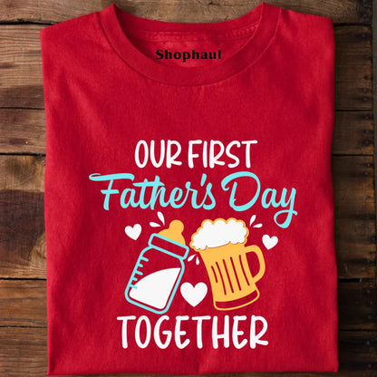 Our First Fathers day Matching Combo T-Shirt Our First Fathers day Matching Combo T-Shirt - Default Title