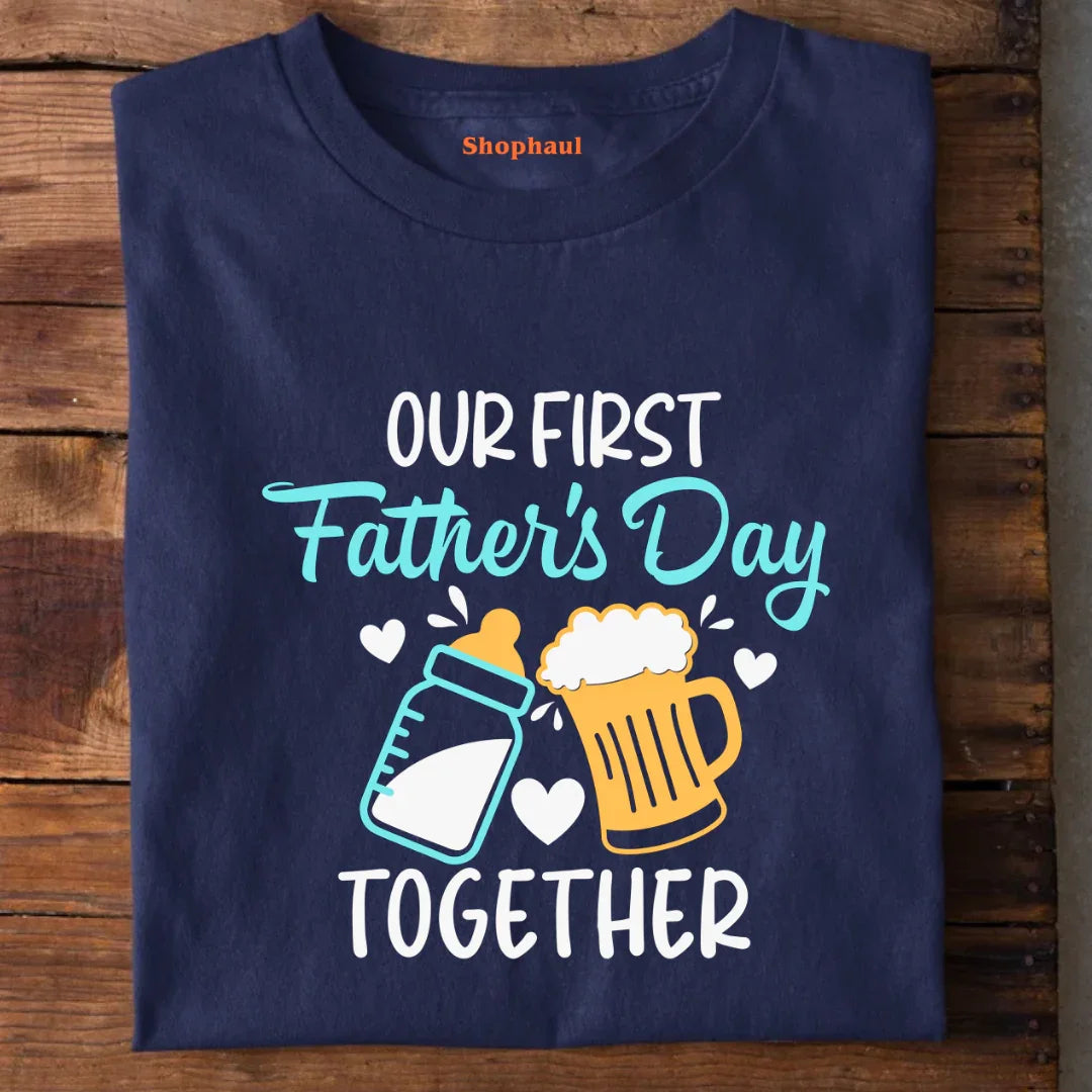Our First Fathers day Matching Combo T-Shirt Our First Fathers day Matching Combo T-Shirt - Default Title