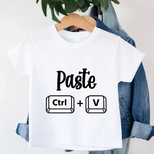 Copy Paste matching combo T-Shirt Copy Paste matching combo T-Shirt - White / 0-12M