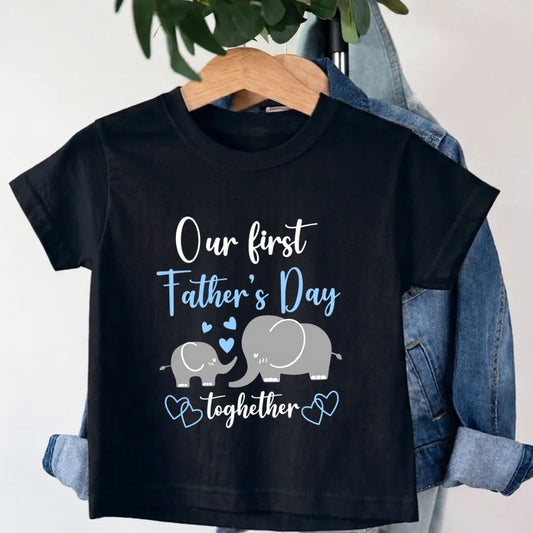 Our First Fathers day Together Matching T-Shirt Our First Fathers day Together Matching T-Shirt - Default Title
