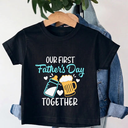 Our First Fathers day Matching Combo T-Shirt Our First Fathers day Matching Combo T-Shirt - Default Title