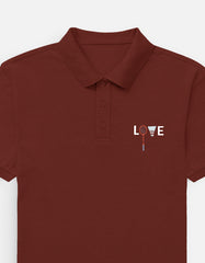 Badminton Polo T-Shirt with Name and Number (back print)