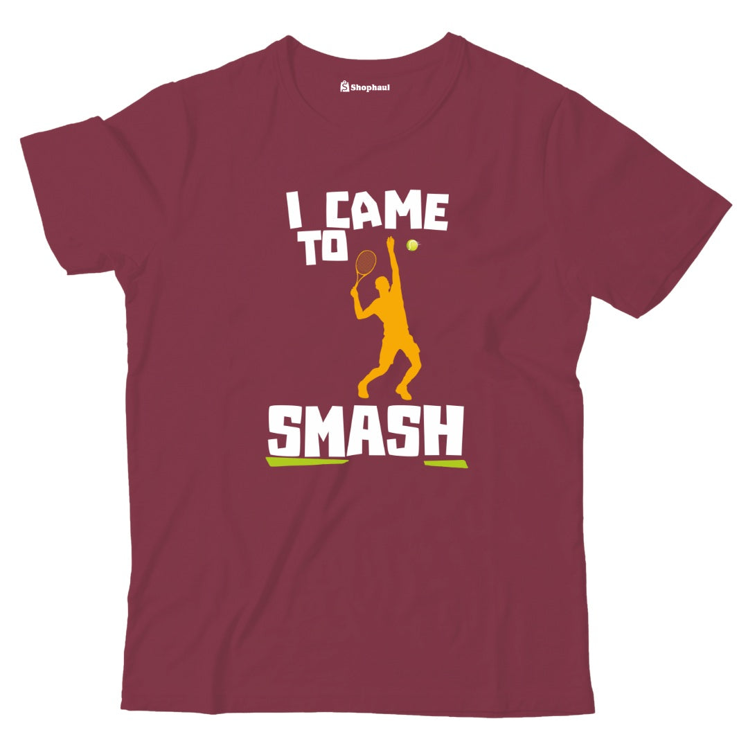 Kids I Came to Smash Tennis T-Shirt The Shophaul