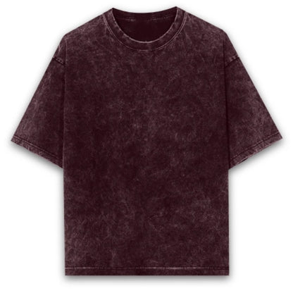 Unisex Acid Wash Oversized T-shirt - Plain