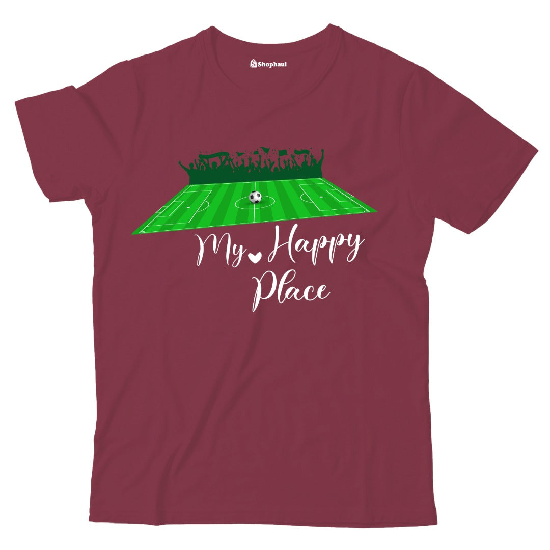 Kids My Happy Place Football T-Shirt The Shophaul