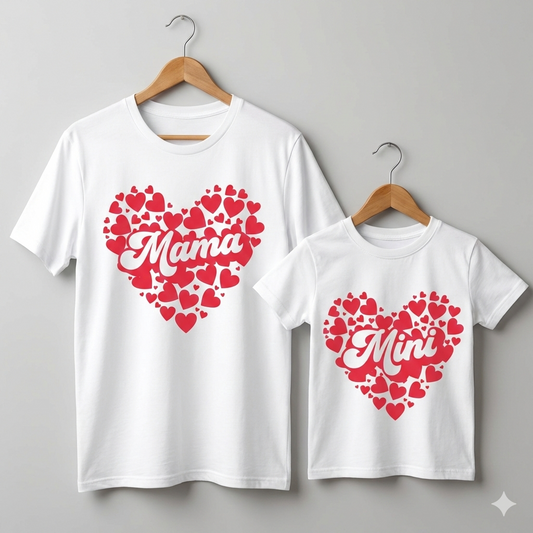 Mama Mini Mom Daughter Matching Outfit TShirt