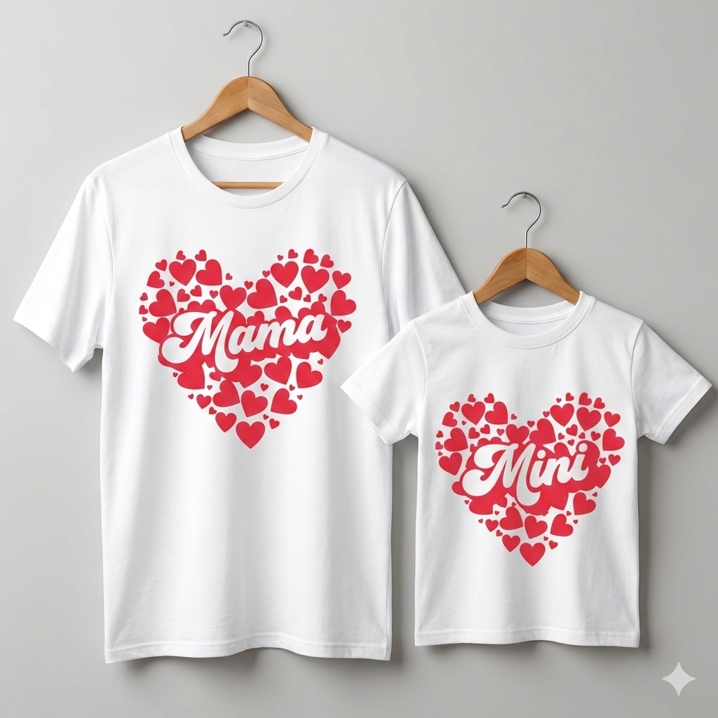 Mama Mini Mom Daughter Matching Outfit TShirt