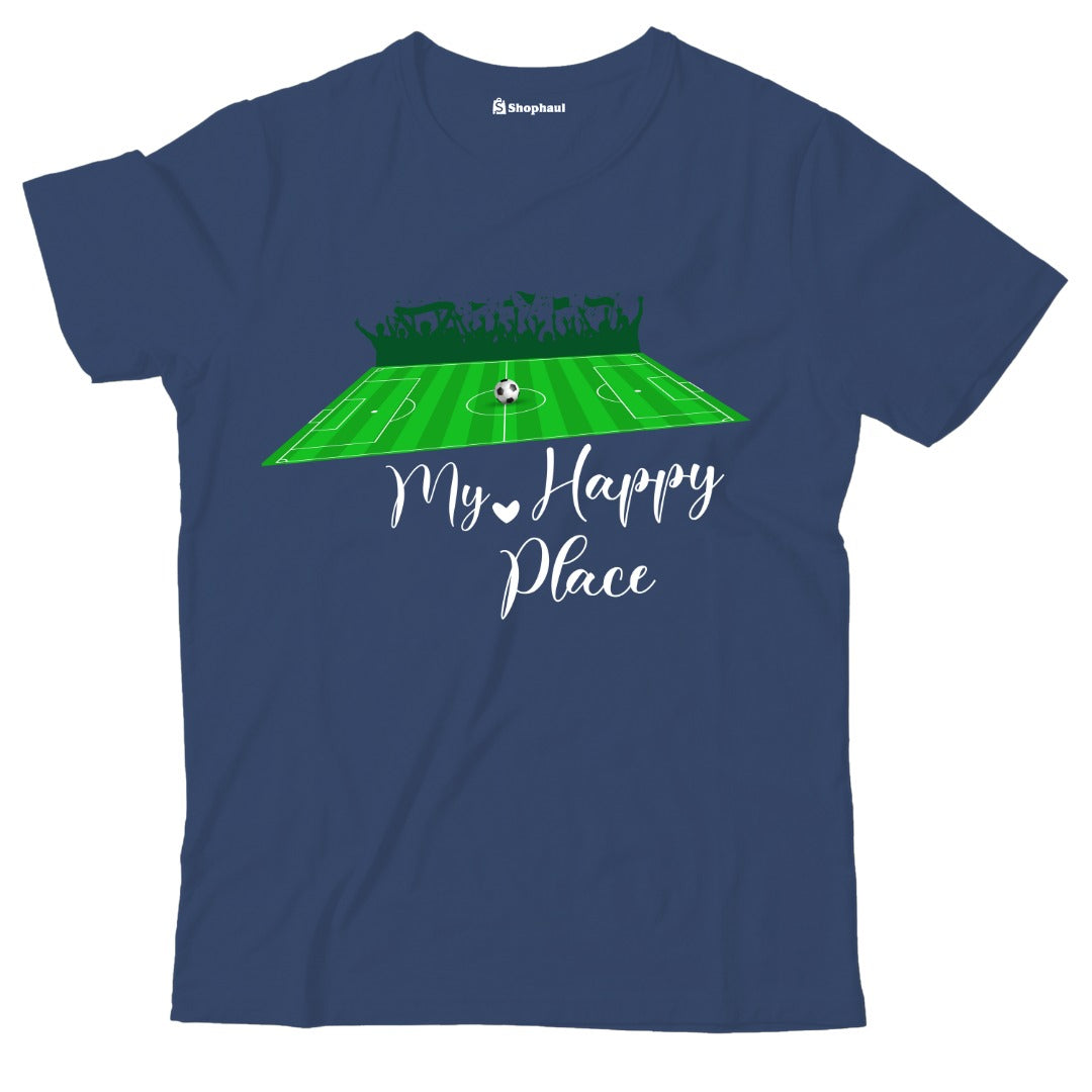 Kids My Happy Place Football T-Shirt The Shophaul