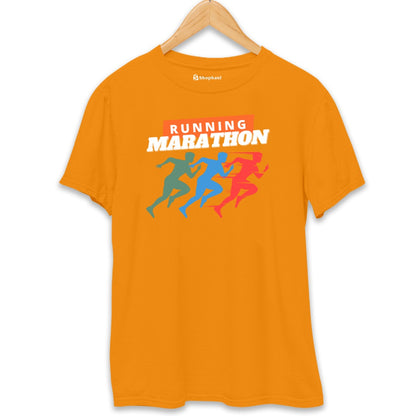 Running Marathon T-Shirt  Orange-XXL