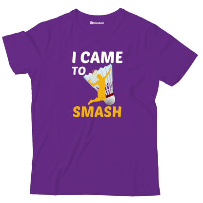 Kids I came to Smash Badminton T-Shirt The Shophaul