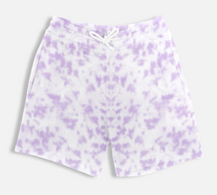 Unisex Tie Dye Shorts - Yellow