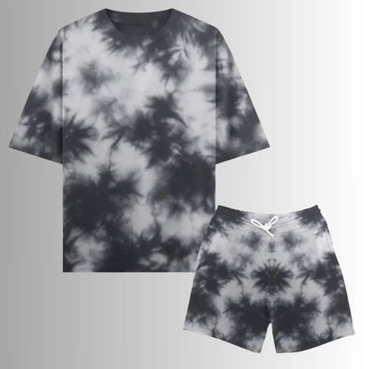 Unisex Tie Dye Oversized T-Shirt Combo (Yellow)