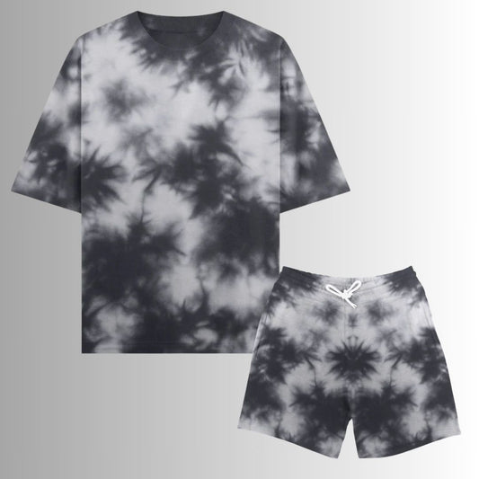 Unisex Tie Dye Oversized T-Shirt Combo (Yellow)