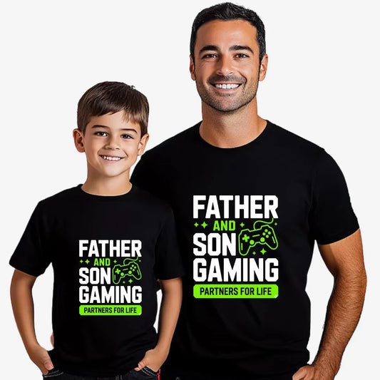 Father Son Matching outfit T-Shirt - S / 0-12M / Black dad gift, dad son, dad son matching outfit, Dad Son T-Shirt, dad tshirt